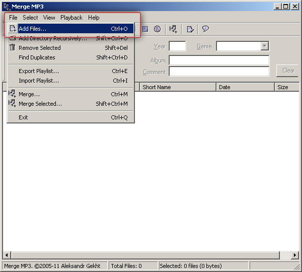 Merge MP3: Add audio tracks for merging