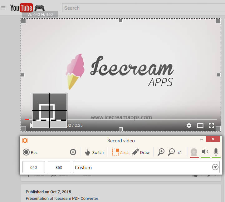 Record video with Icecream Screen Recorder