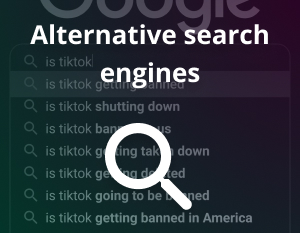 Alternative search engines