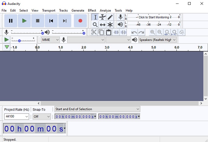 Audacity audio recorder