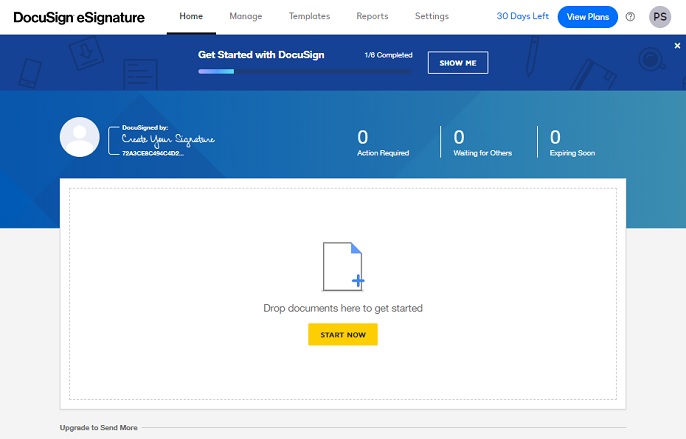 DocuSign digital signature creator