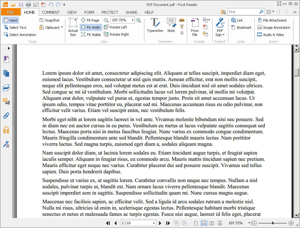 Free PDF Readers: Foxit Reader