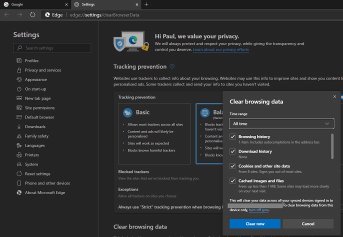 How to Clear Cache on Microsoft Edge