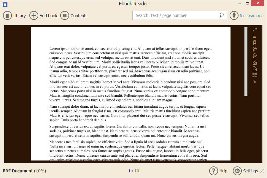 Free PDF Readers: Icecream Ebook Reader