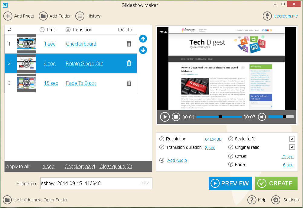 Icecream Slideshow Maker