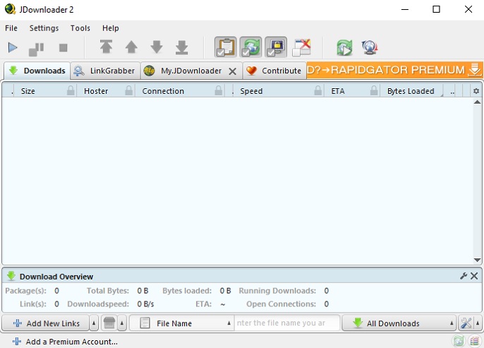 JDownloader download manager