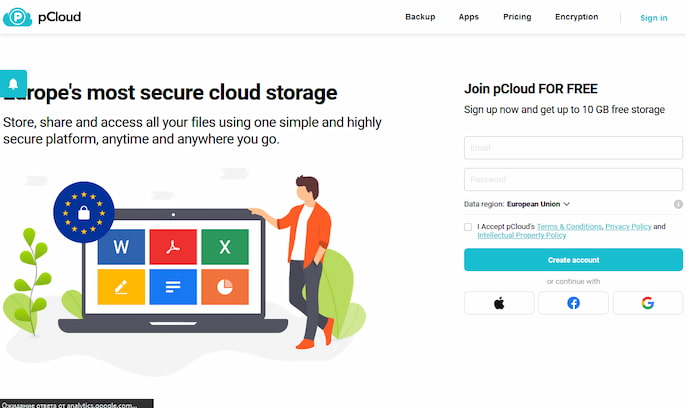 pCloud WeTransfer alternative