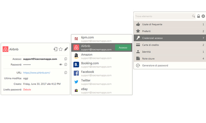 Gestore delle password: Plugin