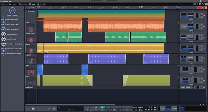 Waveform music software