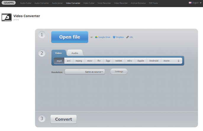 123apps Video Converter