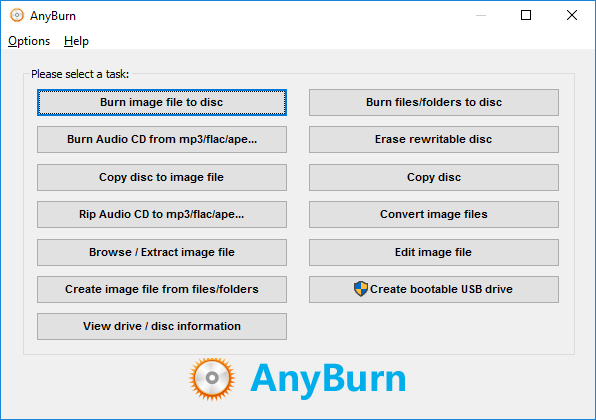 Best Free DVD Burning Software: AnyBurn