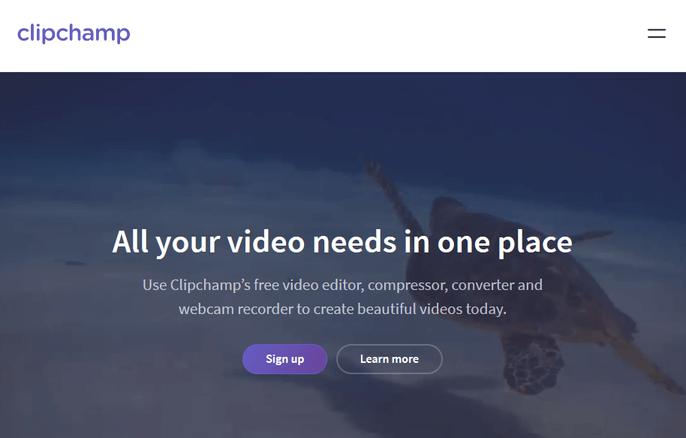 ClipChamp online video converter