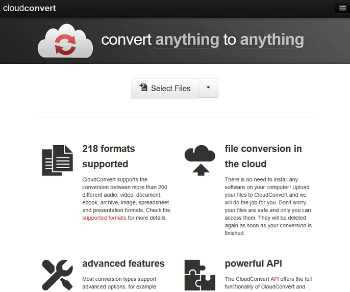 CloudConvert online converter