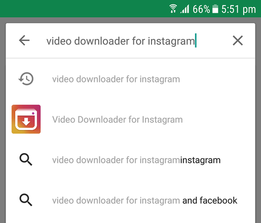 Download Instagram Videos on Android: Step 1