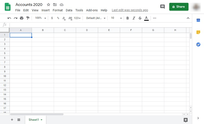 Google Spreadsheet Interface