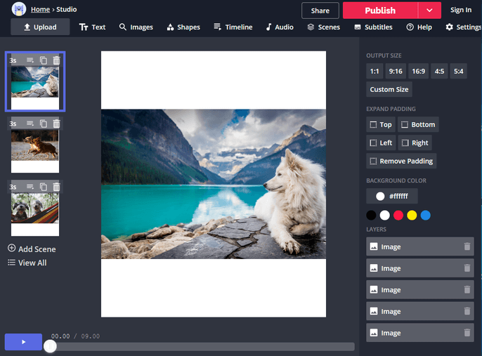 Kapwing Online Slideshow Maker