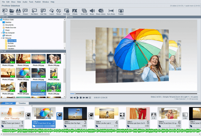 Proshow Gold slideshow software