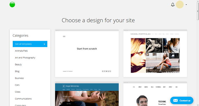 Webstarts online website builder